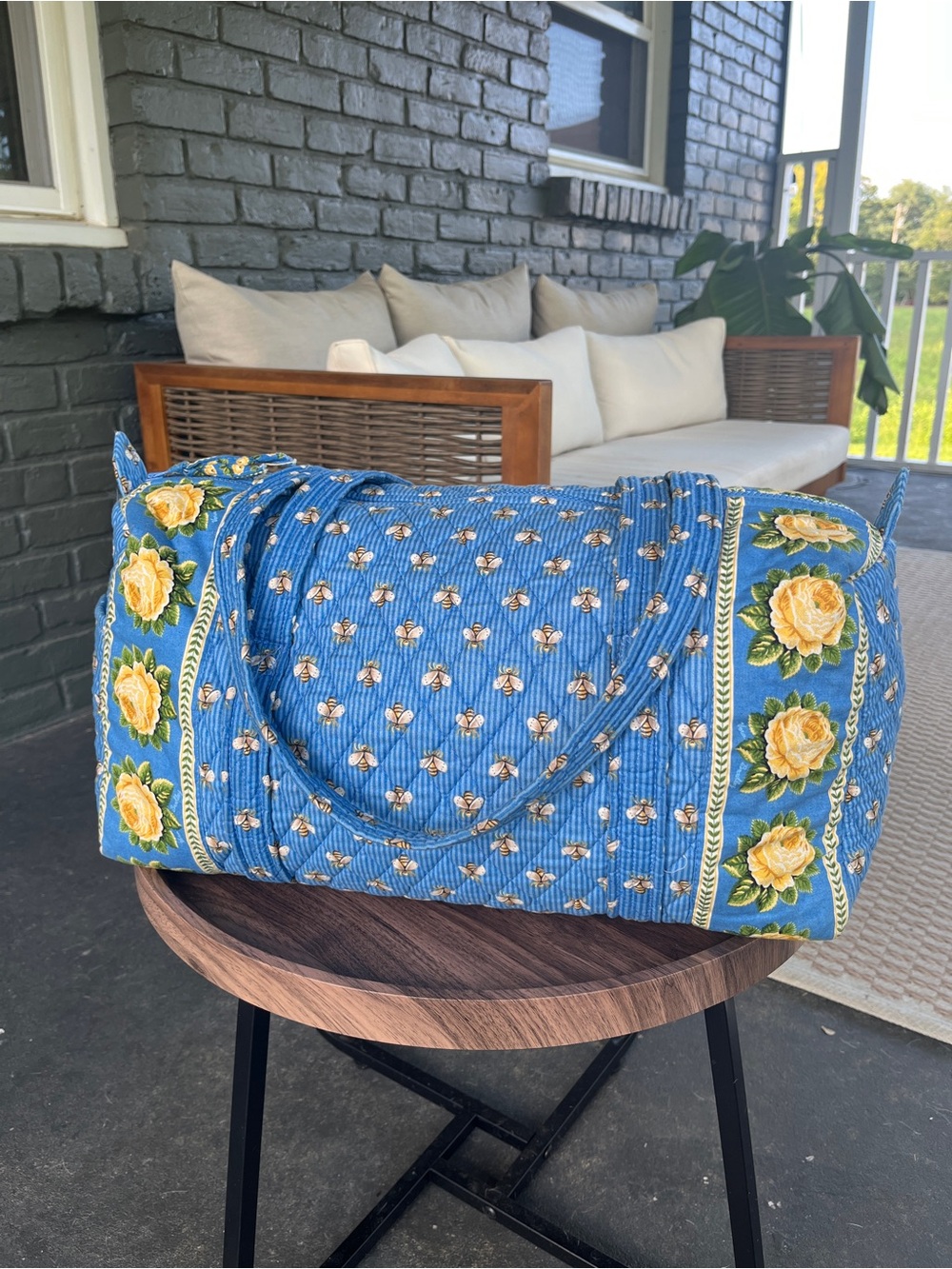 Vera Bradley Bees Small Duffel Bag